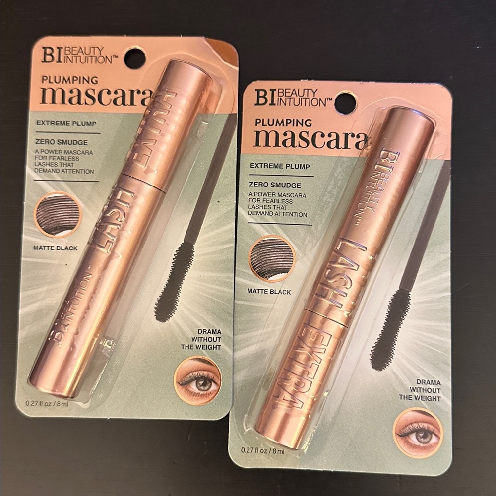 2 VIRAL Beauty Intuition Lash Extreme Plump Plumping Mascara